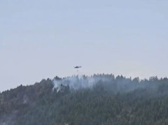 Požar na Kamenoj Gori gašen helikopterima MUP-a