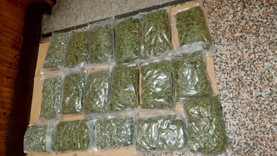HAPŠENJE U PROKUPLJU: Zaplenjeno preko osam kilograma marihuane